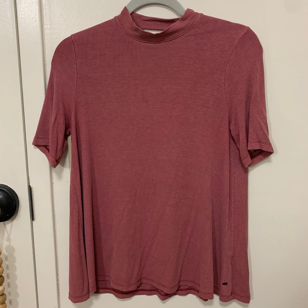 American Eagle Soft & Sexy Mock-Neck Blouse